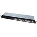 TRENDnet Patchpanel 19" kat. 6a STP, 16 portů, černý