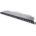 TRENDnet Patchpanel 19" kat. 6a UTP, 24 portů, černý, 0,5U