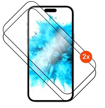 Tvrzené sklo FIXED Full-Cover s aplikátorem pro Apple iPhone 17 Pro Max, 2ks, černé