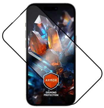 Ultra odolné tvrzené sklo FIXED Armor s Anti-dust aplikátorem a AR vrstvou pro Apple iPhone 15 Pro Max, černé