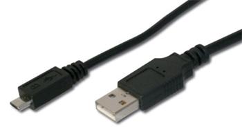 USB 2.0 kabel A- microUSB (M), 0.2m