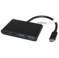 USB 5Gbps (USB 3.0) Hub, USB C(M) - 2x USB3.0 A(F) + 2x USB C(F), 17cm
