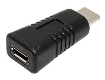USB redukce USB C(M) - microUSB B(F), černá