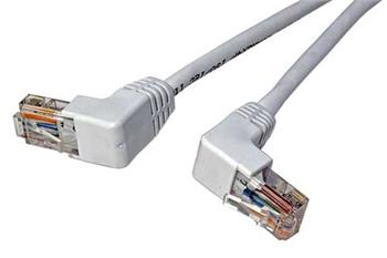 UTP kabel cat.5e 2m bílý lomený