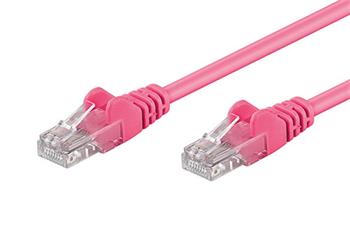 UTP kabel cat.5e 3m růžový