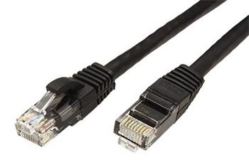 UTP patchkabel kat. 6a, 0,3m, černý
