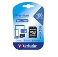 VERBATIM Premium microSDXC 128GB UHS-I V10 U1 + SD adaptér