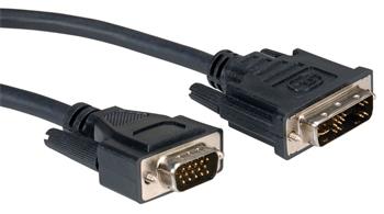 VGA - DVI kabel propojovací 15M/DVI-M 1.8m