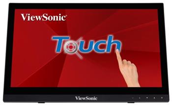 Viewsonic TD1630-3 - 16" LED/1366x768/10M:1/12ms/220nits/10 Points Touch/HDMI/VGA/90°/60°/VESA/Repro