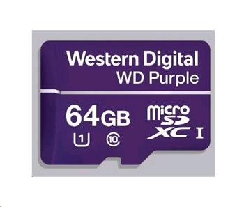 WD Purple micro SDXC karta 64GB class 10