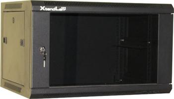 XtendLan 19" rozvaděč 15U/600x450,na zeď, jednodílný, skleněné dveře