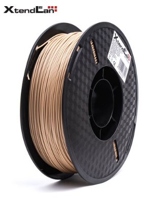 XtendLAN PLA filament 1,75mm dřevěný 1kg